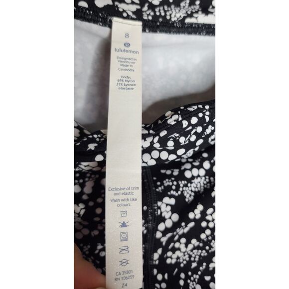 Lululemon Tight Stuff Tight II 25" Chirasu Black Legging Pant Full On Luxtreme - Picture 8 of 9
